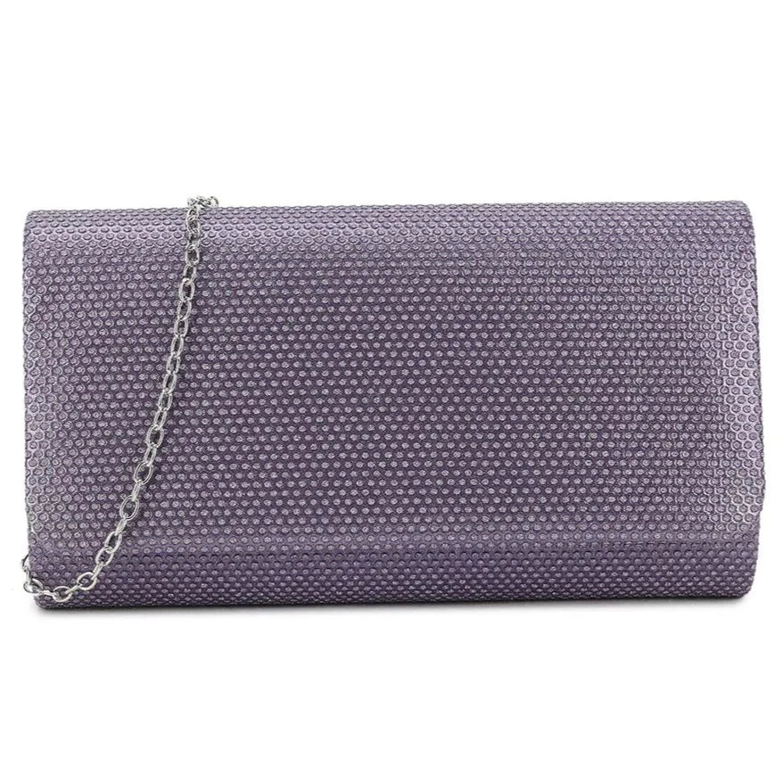 Ladies Glitter Clutch Bag Women's Shoulder Chain Wedding Prom Evening Handbag