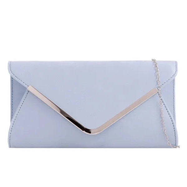 Suede Leather Envelope Clutch Bag Smart Evening Prom Party Handbag For Women