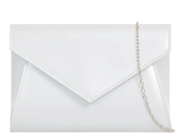 Patent Leather Shiny Envelope Clutch Bag Prom Party Evening For Women