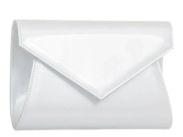 Patent Leather Shiny Envelope Clutch Bag Prom Party Evening For Women
