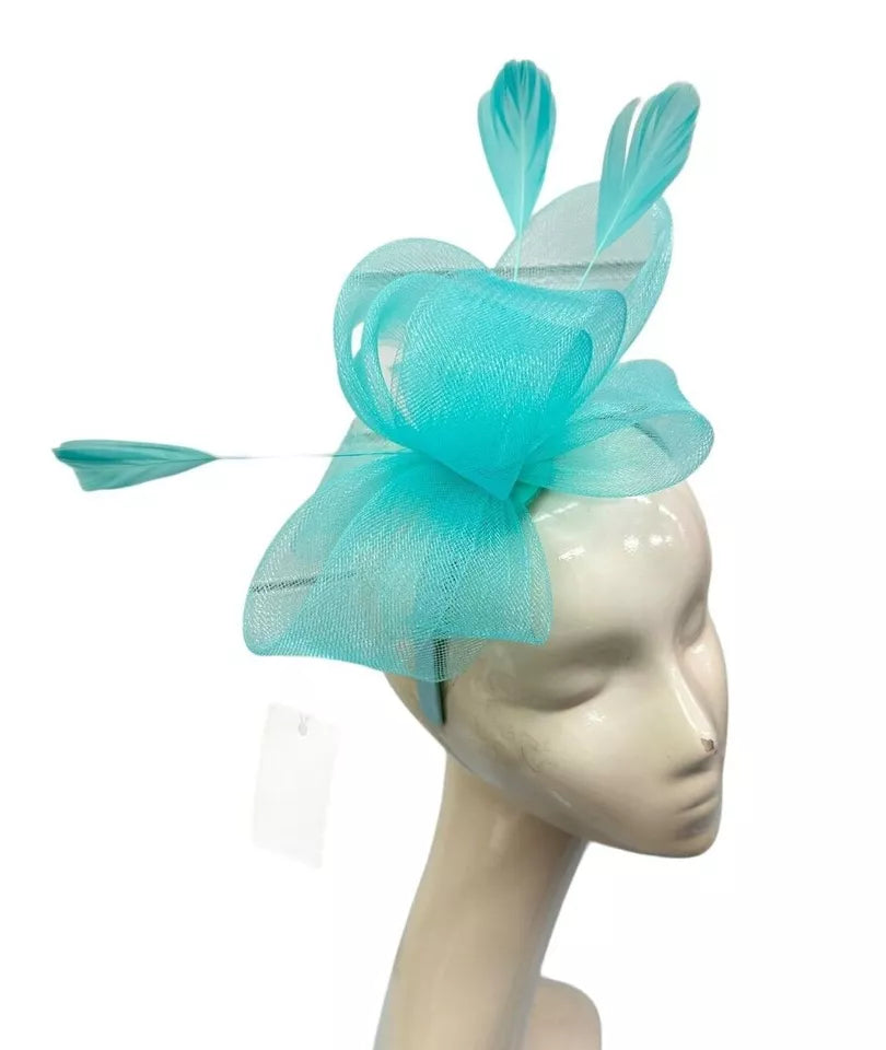Feather Looped Fascinator Headband Clip Alice Band Ladies Day Weddings Races Royal Ascot