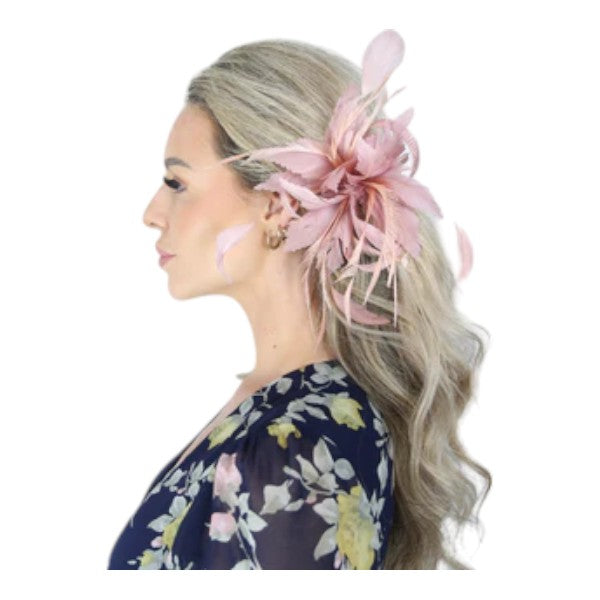 Elegant Small Flower Feathers Fascinator Hair Clip/Pin Ladies Day Wedding Party Prom Races Royal Ascot