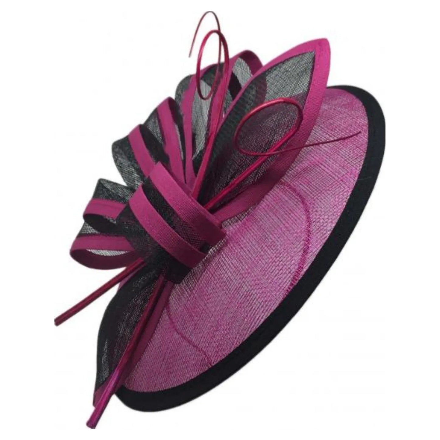 Women's Fascinator Headband Hatinator Clip Large Hat Weddings Races Royal Ascot