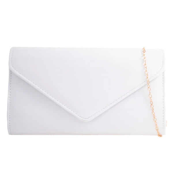 Women's Glossy Patent Leather Plain Envelope Clutch bag Ladies Wedding Evening Handbags