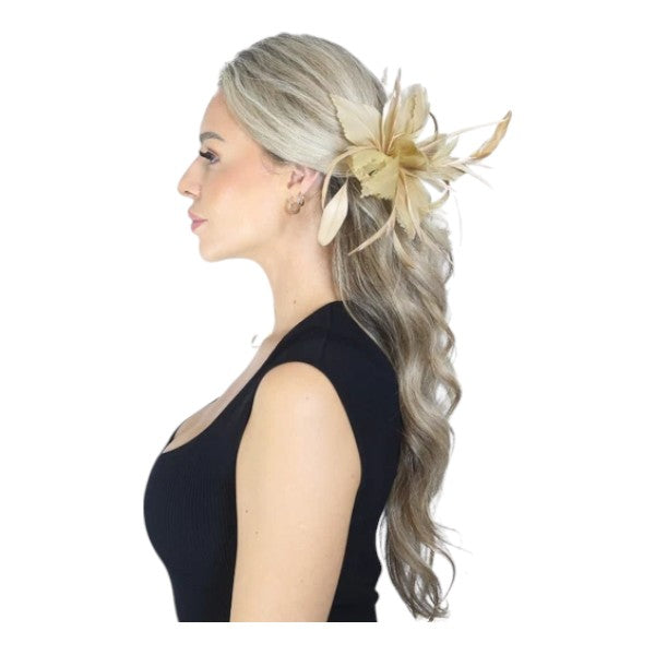 Elegant Small Flower Feathers Fascinator Hair Clip/Pin Ladies Day Wedding Party Prom Races Royal Ascot