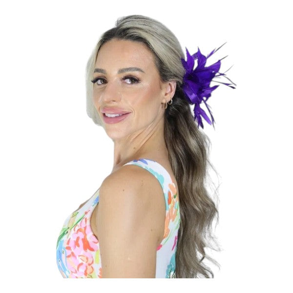 Elegant Small Flower Feathers Fascinator Hair Clip/Pin Ladies Day Wedding Party Prom Races Royal Ascot
