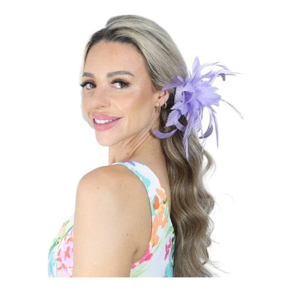 Elegant Small Flower Feathers Fascinator Hair Clip/Pin Ladies Day Wedding Party Prom Races Royal Ascot