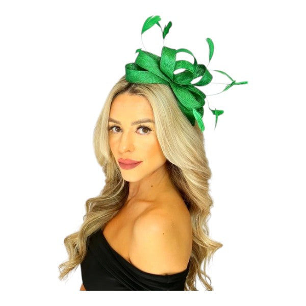 Elegant Looped Wedding Fascinator Clip/Headband Hat Ladies Day Races Royal Ascot UK