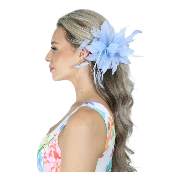 Elegant Small Flower Feathers Fascinator Hair Clip/Pin Ladies Day Wedding Party Prom Races Royal Ascot