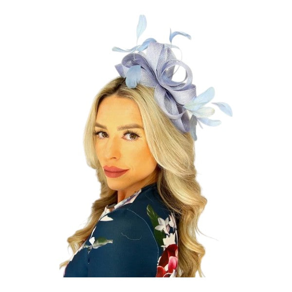 Elegant Looped Wedding Fascinator Clip/Headband Hat Ladies Day Races Royal Ascot UK