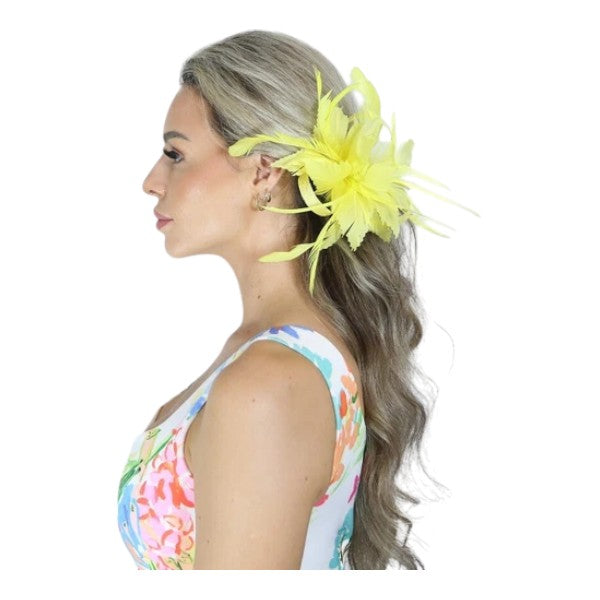 Elegant Small Flower Feathers Fascinator Hair Clip/Pin Ladies Day Wedding Party Prom Races Royal Ascot