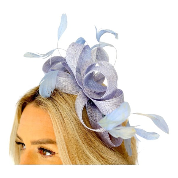 Elegant Looped Wedding Fascinator Clip/Headband Hat Ladies Day Races Royal Ascot UK