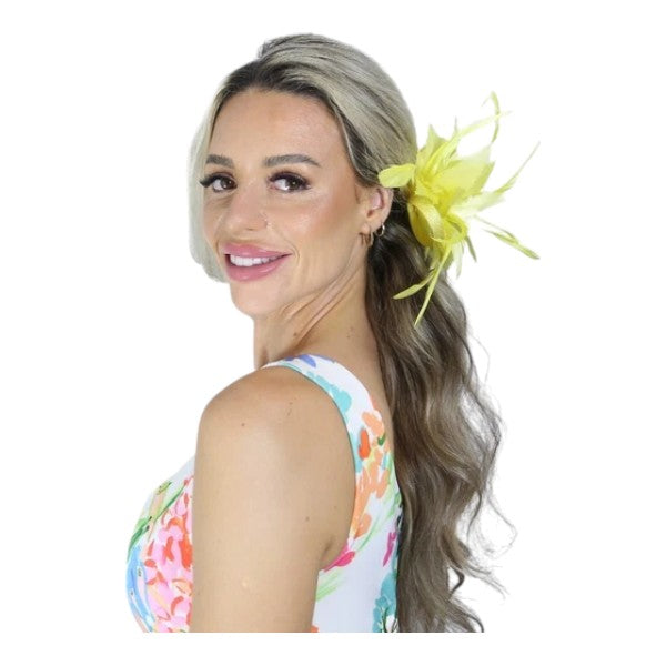 Elegant Small Flower Feathers Fascinator Hair Clip/Pin Ladies Day Wedding Party Prom Races Royal Ascot