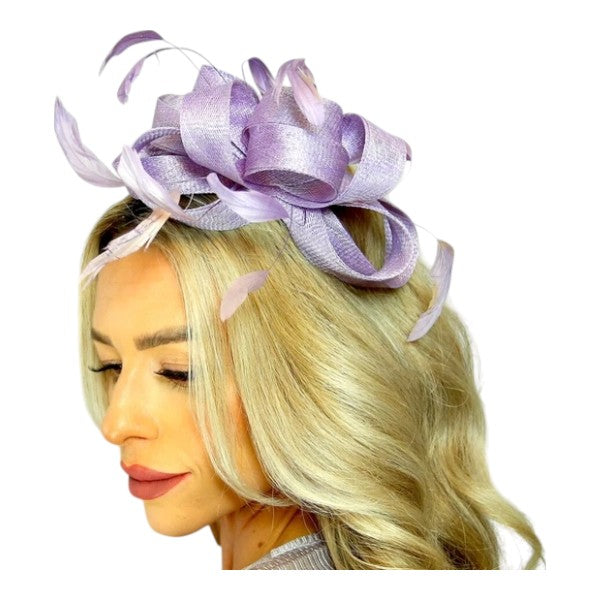 Elegant Looped Wedding Fascinator Clip/Headband Hat Ladies Day Races Royal Ascot UK