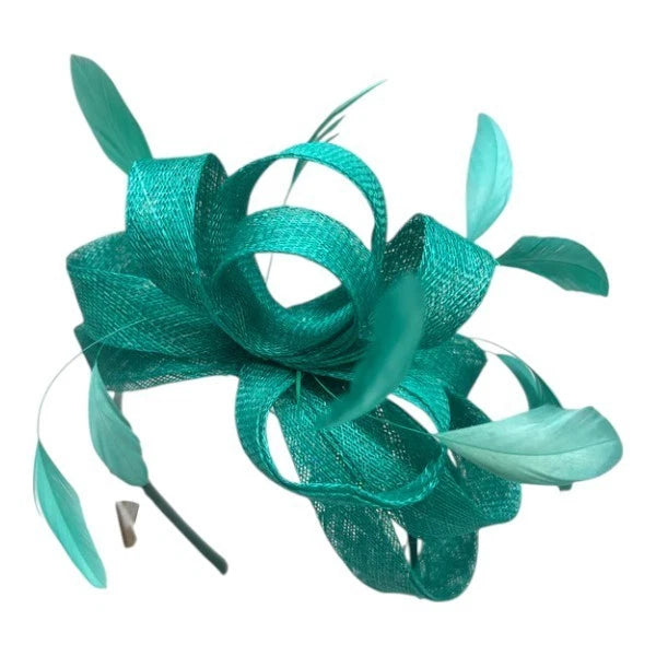 Elegant Looped Wedding Fascinator Clip/Headband Hat Ladies Day Races Royal Ascot UK