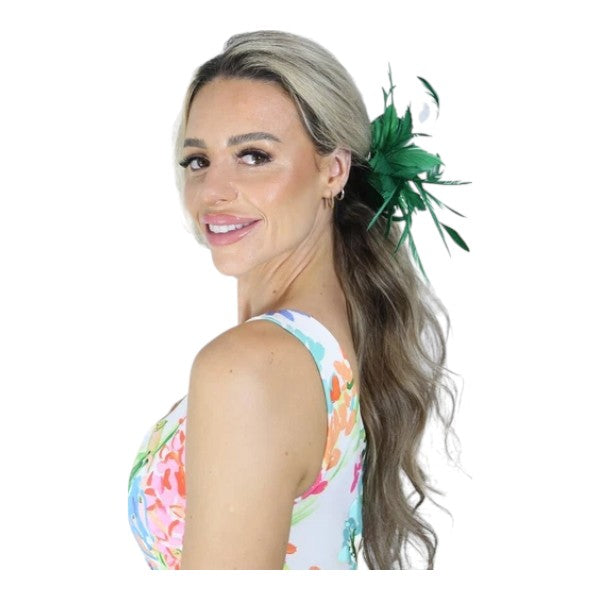 Elegant Small Flower Feathers Fascinator Hair Clip/Pin Ladies Day Wedding Party Prom Races Royal Ascot