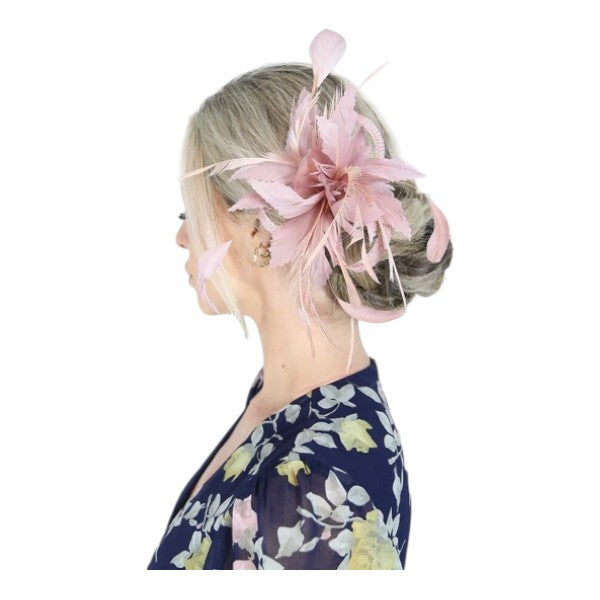 Elegant Small Flower Feathers Fascinator Hair Clip/Pin Ladies Day Wedding Party Prom Races Royal Ascot