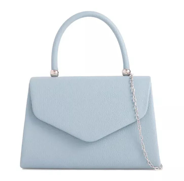 Faux Suede Clutch Bag Grab Top Handle Evening Party Handbag For Women