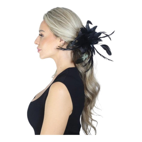 Elegant Small Flower Feathers Fascinator Hair Clip/Pin Ladies Day Wedding Party Prom Races Royal Ascot