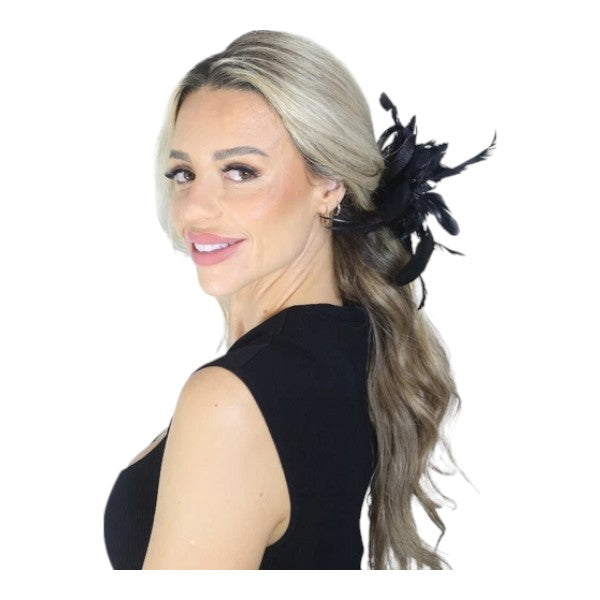 Elegant Small Flower Feathers Fascinator Hair Clip/Pin Ladies Day Wedding Party Prom Races Royal Ascot