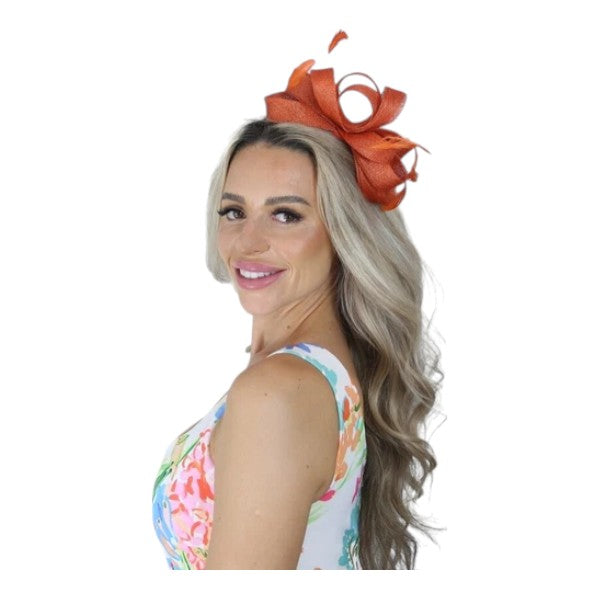 Elegant Looped Wedding Fascinator Clip/Headband Hat Ladies Day Races Royal Ascot UK