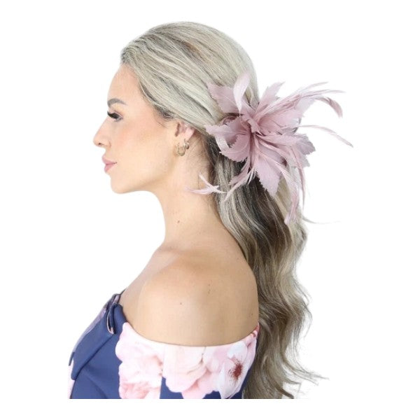 Elegant Small Flower Feathers Fascinator Hair Clip/Pin Ladies Day Wedding Party Prom Races Royal Ascot