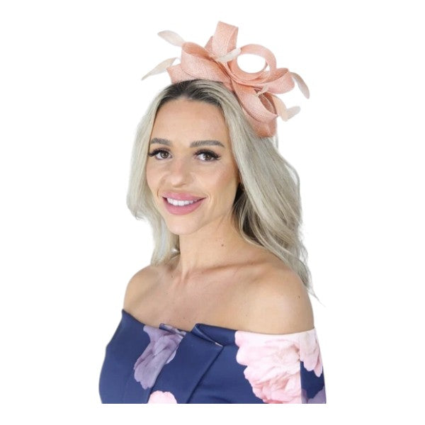 Elegant Looped Wedding Fascinator Clip/Headband Hat Ladies Day Races Royal Ascot UK