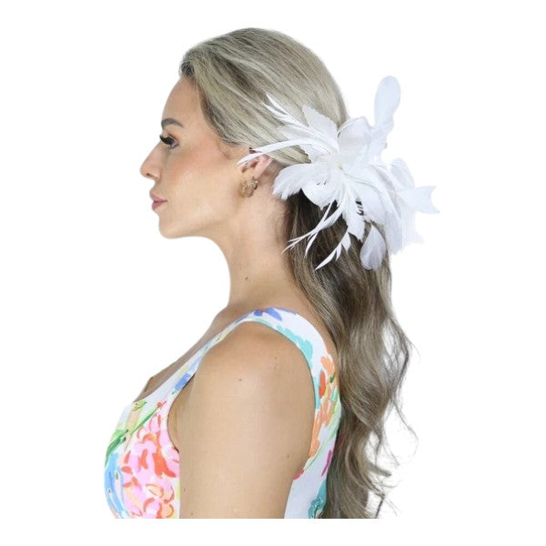 Elegant Small Flower Feathers Fascinator Hair Clip/Pin Ladies Day Wedding Party Prom Races Royal Ascot