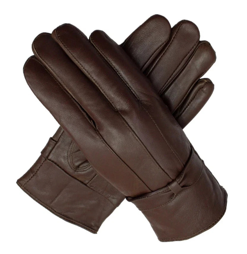 Ladies High Quality Genuine Leather Gloves Women Soft Fleece Fur Lined Winter Driving Warm Gloves UK