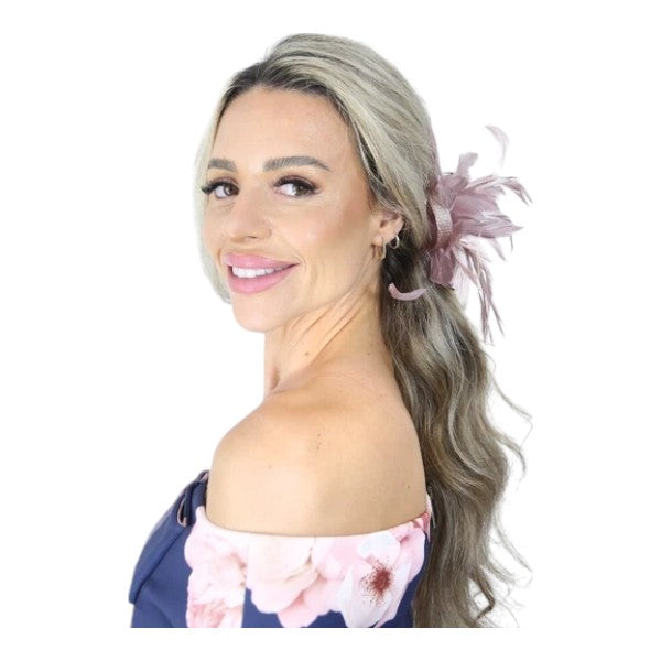 Elegant Small Flower Feathers Fascinator Hair Clip/Pin Ladies Day Wedding Party Prom Races Royal Ascot