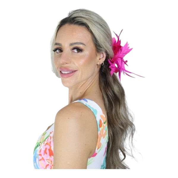 Elegant Small Flower Feathers Fascinator Hair Clip/Pin Ladies Day Wedding Party Prom Races Royal Ascot