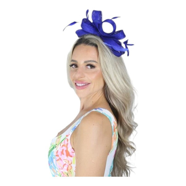 Elegant Looped Wedding Fascinator Clip/Headband Hat Ladies Day Races Royal Ascot UK