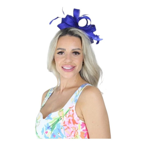 Elegant Looped Wedding Fascinator Clip/Headband Hat Ladies Day Races Royal Ascot UK