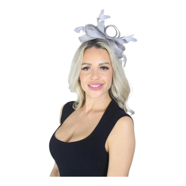 Elegant Looped Wedding Fascinator Clip/Headband Hat Ladies Day Races Royal Ascot UK