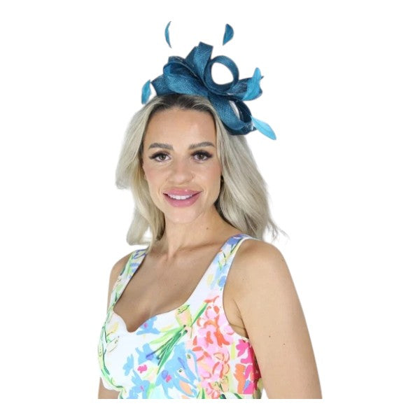 Elegant Looped Wedding Fascinator Clip/Headband Hat Ladies Day Races Royal Ascot UK