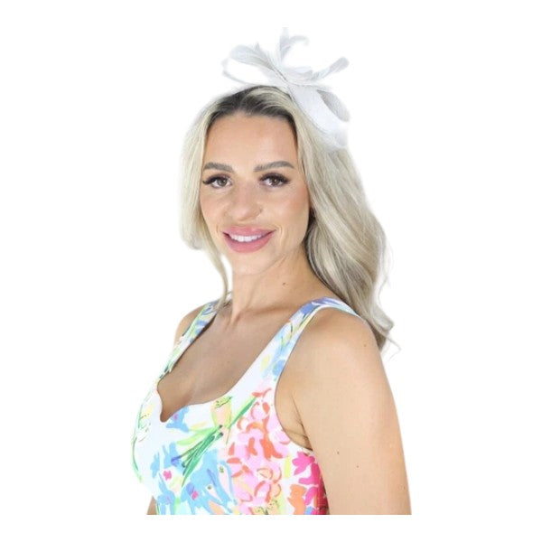 Elegant Looped Wedding Fascinator Clip/Headband Hat Ladies Day Races Royal Ascot UK