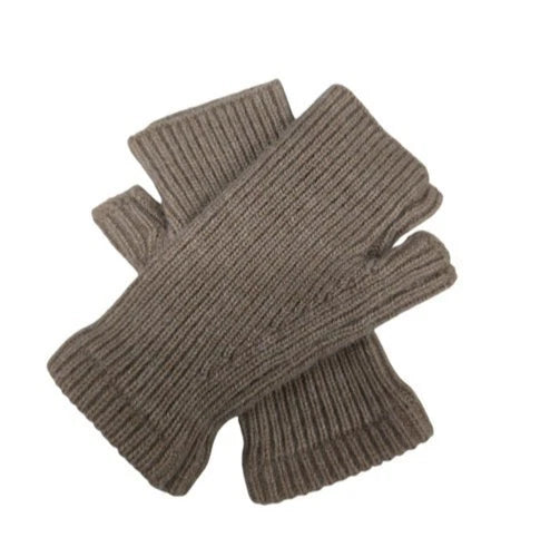 Women's Men Cashmere Wool Gloves Half Finger Fingerless Gloves Thermal Winter Warm Gloves Mittens