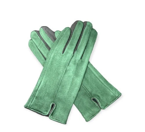 Women's Winter Gloves Fleece Faux Suede Gloves Ladies Warm Gloves Thermal Soft Lined Fashion Gloves