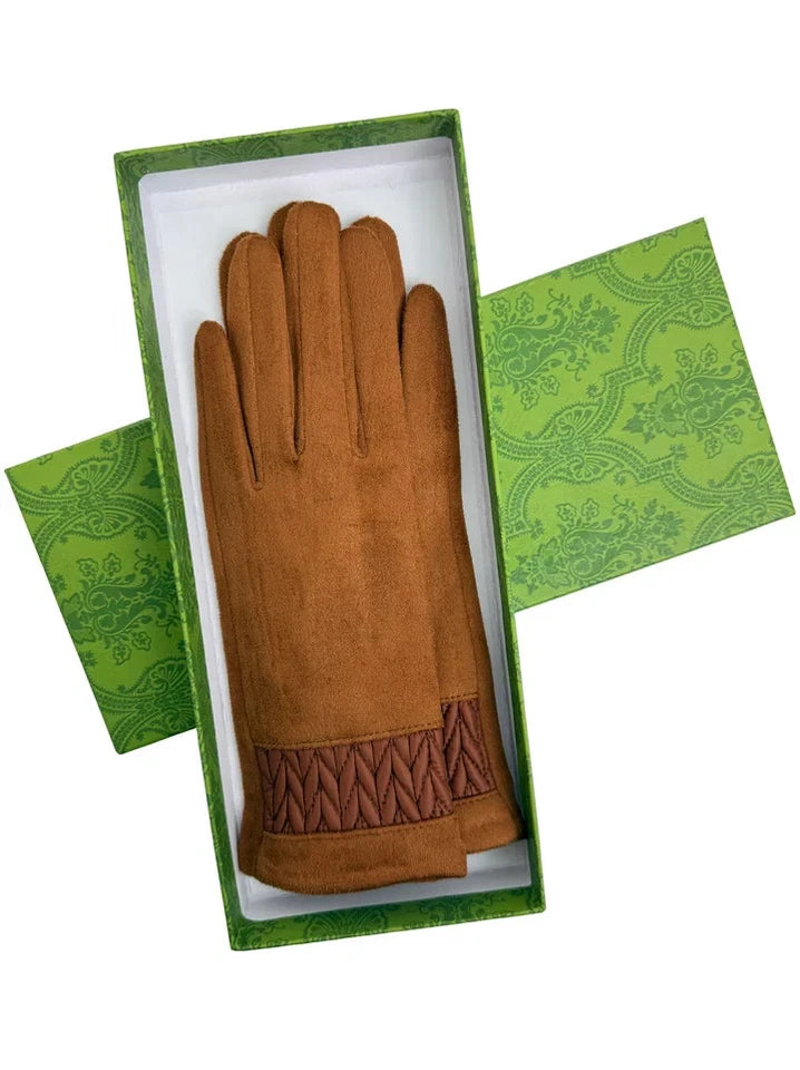 Women Warm Soft Cosy Thick Fleece Lined Ladies Fashion Winter Gloves Touchscreen