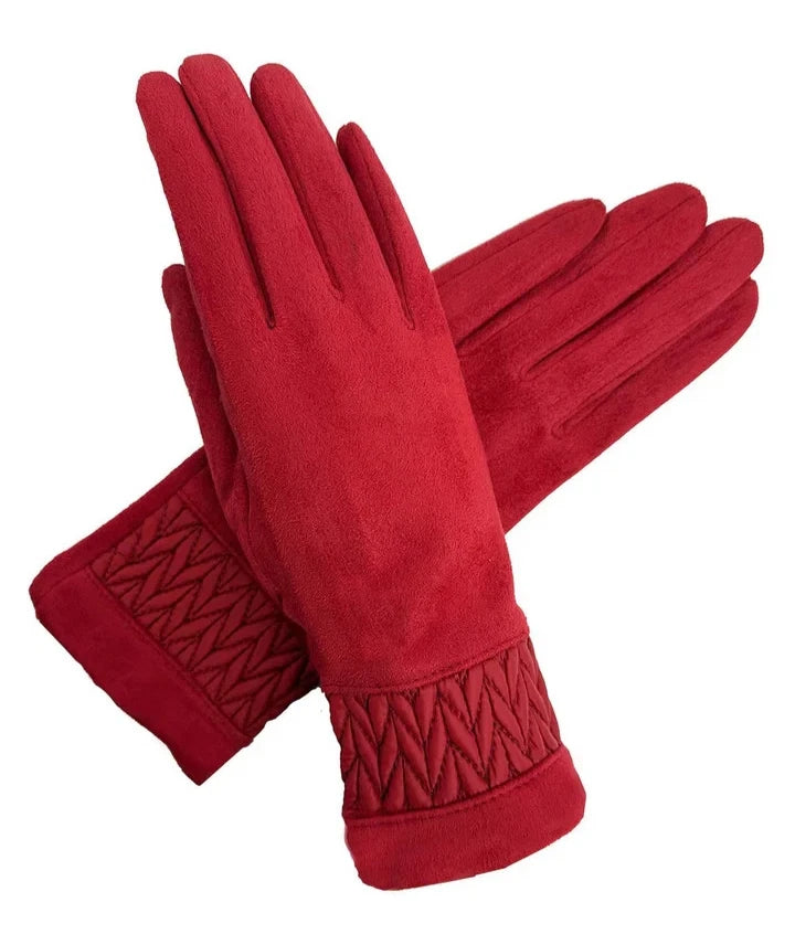 Women Warm Soft Cosy Thick Fleece Lined Ladies Fashion Winter Gloves Touchscreen