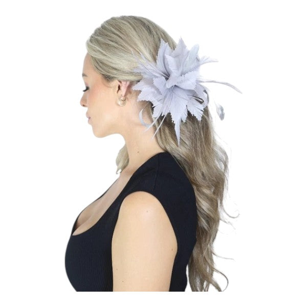 Elegant Small Flower Feathers Fascinator Hair Clip/Pin Ladies Day Wedding Party Prom Races Royal Ascot