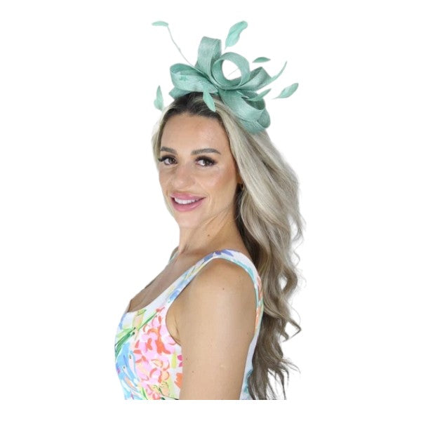 Elegant Looped Wedding Fascinator Clip/Headband Hat Ladies Day Races Royal Ascot UK