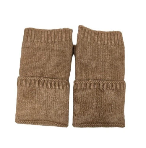 Women Cashmere Blend Soft Warm Gloves Ladies/Girls Winter Fingerless Knit Gloves