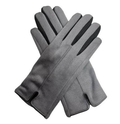 Women's Winter Gloves Fleece Faux Suede Gloves Ladies Warm Gloves Thermal Soft Lined Fashion Gloves