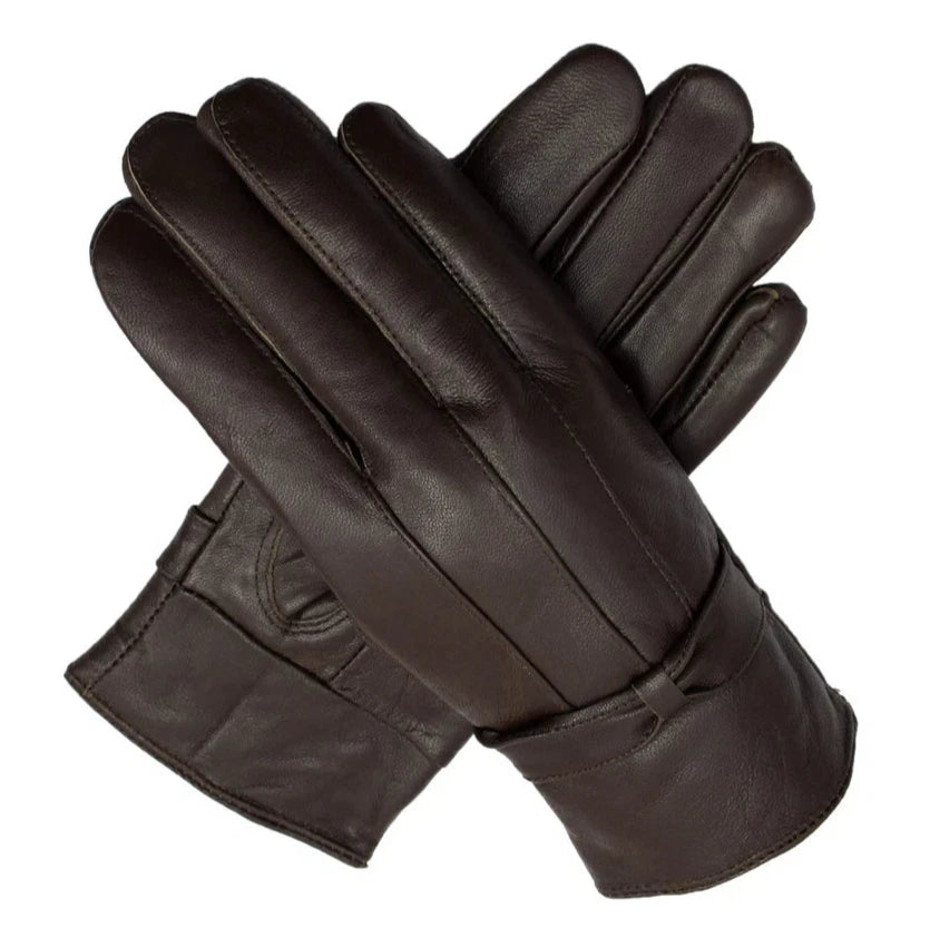 Ladies High Quality Genuine Leather Gloves Women Soft Fleece Fur Lined Winter Driving Warm Gloves UK