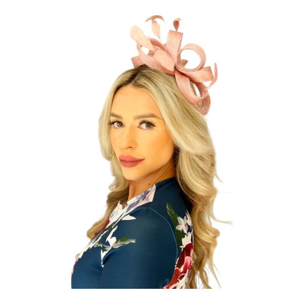 Elegant Looped Wedding Fascinator Clip/Headband Hat Ladies Day Races Royal Ascot UK