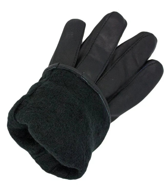 Ladies High Quality Genuine Leather Gloves Women Soft Fleece Fur Lined Winter Driving Warm Gloves UK