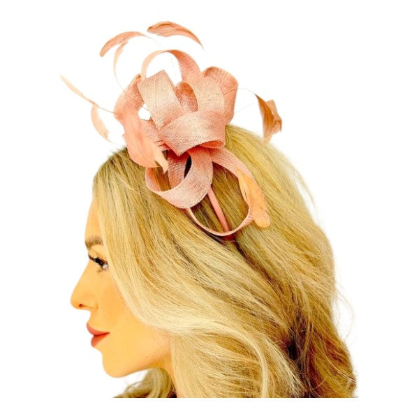 Elegant Looped Wedding Fascinator Clip/Headband Hat Ladies Day Races Royal Ascot UK