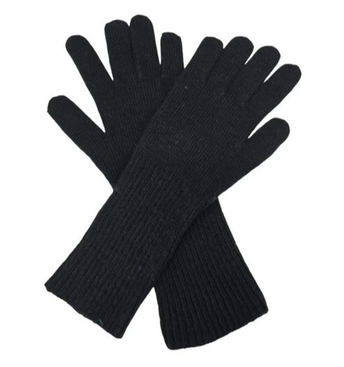 Women's Men's Knit Cashmere Blend Winter Gloves Hand Long Arm Warmers Gloves UK