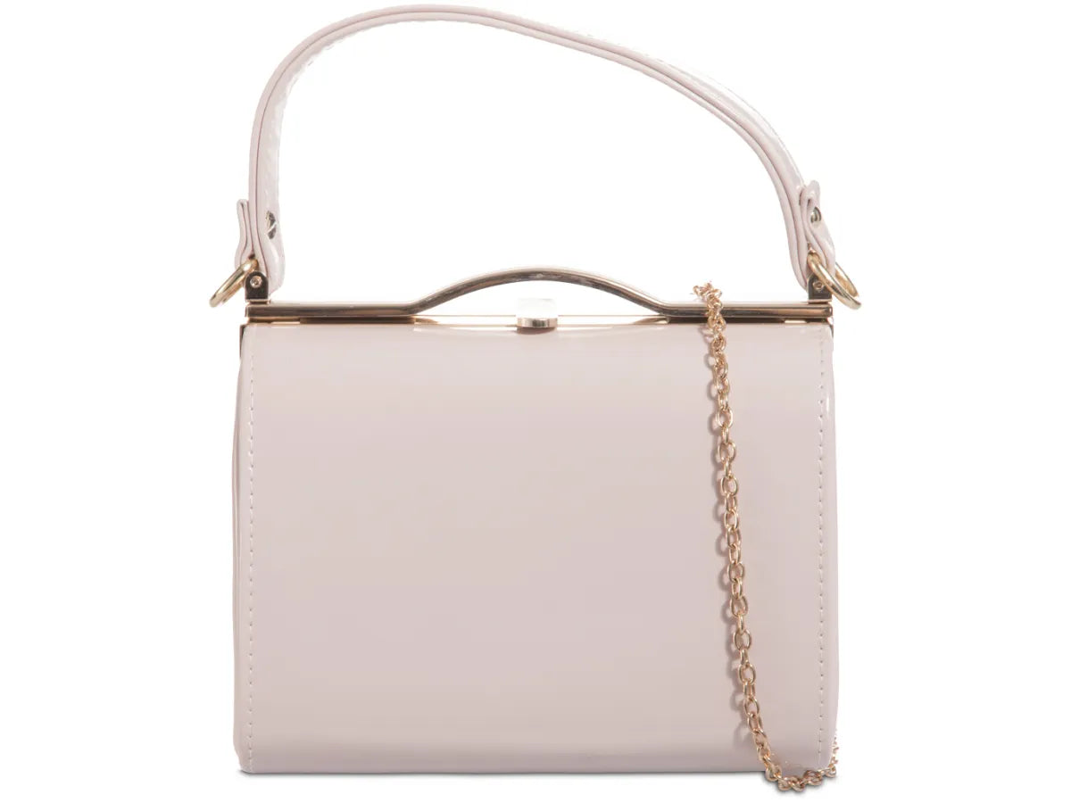 Patent Vintage Box Handbag Clutch Bag Top Handle Evening Bag For Women